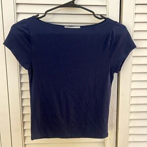 Blue Short Sleeve Top